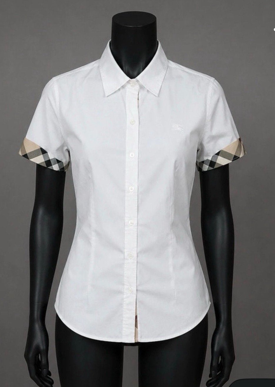 mooie als nieuw blouse burberry maat l, Dieren en Toebehoren, Paardrijkleding, Ophalen of Verzenden, Zo goed als nieuw, Dressuur