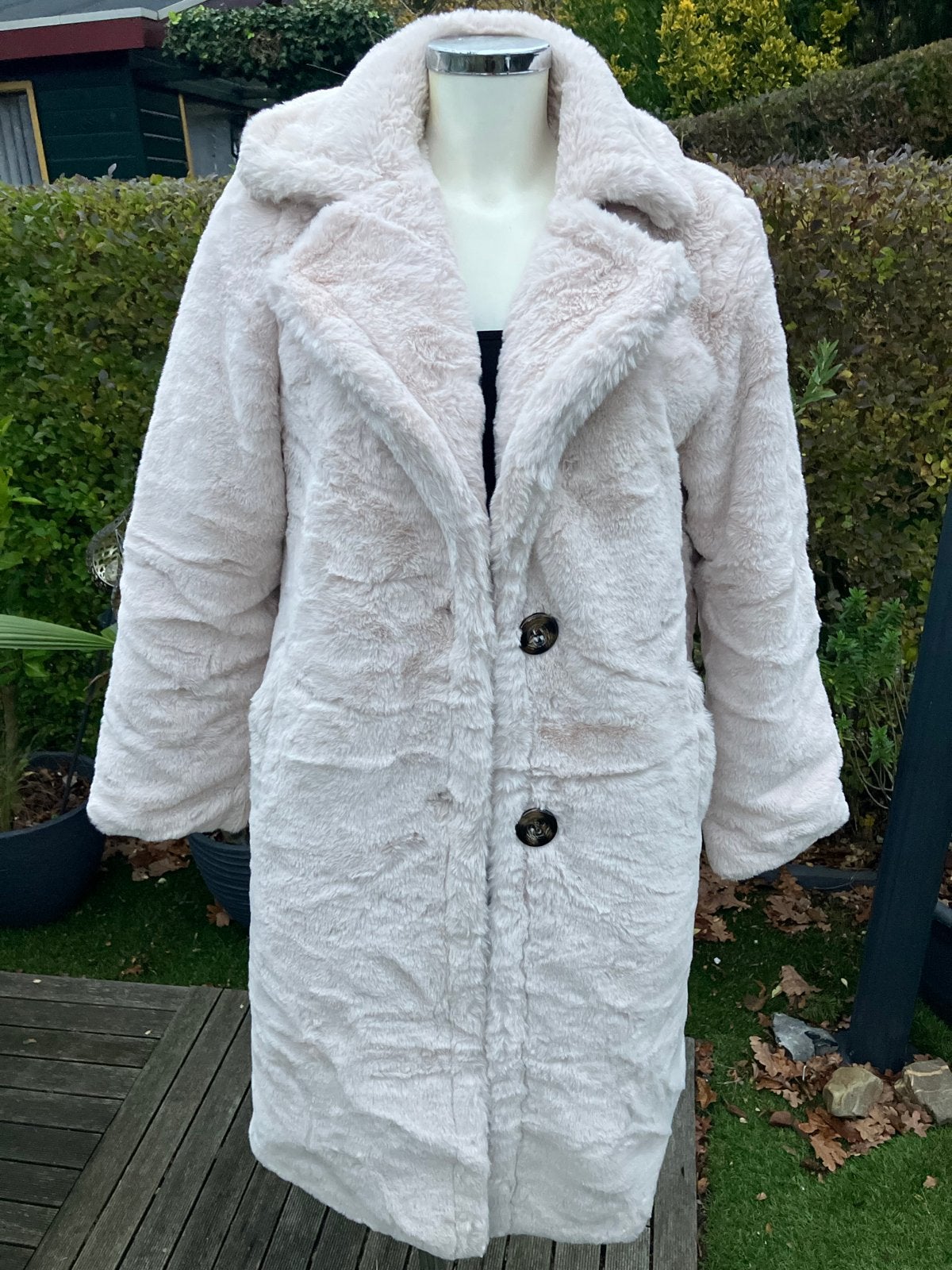 Lange faux fur jassen nieuw, Ophalen of Verzenden, Nieuw, Maat 38/40 (M), Beige