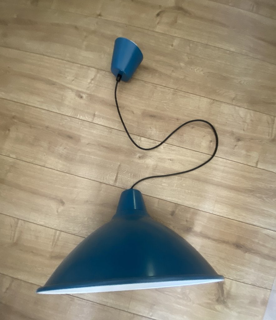 Hanglamp SKURUP Blauw, Huis en Inrichting, Lampen | Hanglampen, Ophalen, Zo goed als nieuw