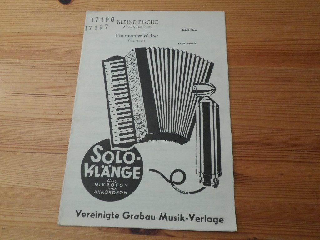 Solo klange - kleine fische / charmanter walzer, Gebruikt, Accordeon, Ophalen of Verzenden, Artiest of Componist