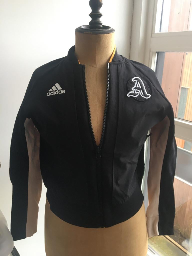 Adidas, bomberjack, maat L, Adidas, Zwart, Maat 42/44 (L), Ophalen of Verzenden