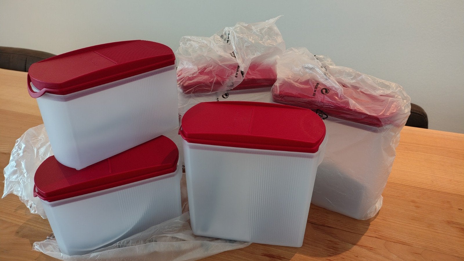 Nieuwe Tupperware Space Maker voorraadboxen (6 stuks), Huis en Inrichting, Ophalen of Verzenden