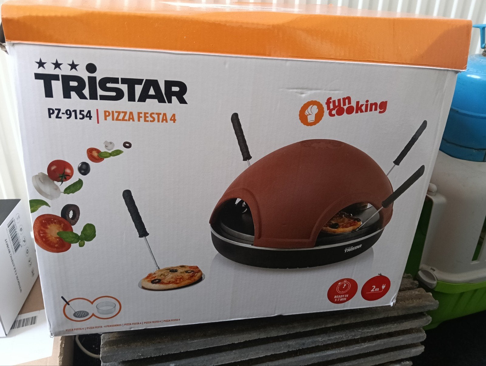 Tristar PZ-9154 Pizza Festa 4 Pizzaoven, Minder dan 45 cm, Minder dan 45 cm, Pizzaoven, Nieuw