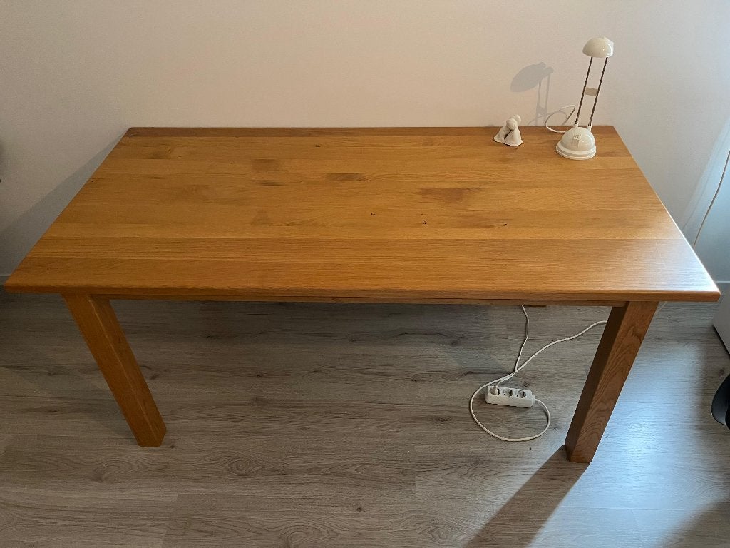 Eikenhouten eettafel, Huis en Inrichting, Tafels | Eettafels, Eikenhout, 150 tot 200 cm, Vier personen, Rechthoekig