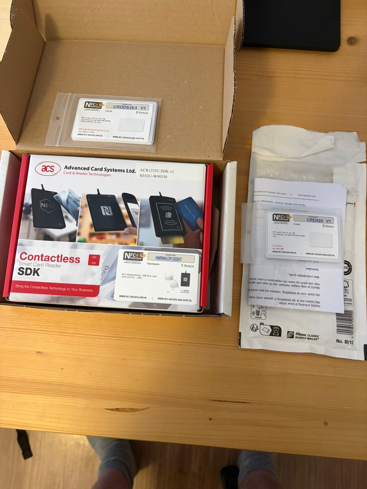 NFC reader & writer + pasjes, Ophalen of Verzenden, Nieuw
