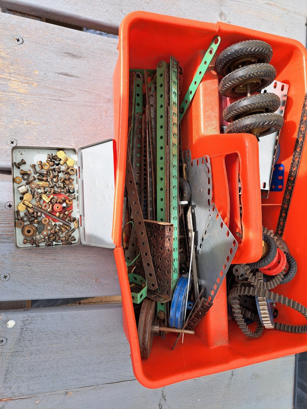 Meccano doos, Antiek en Kunst, Ophalen of Verzenden
