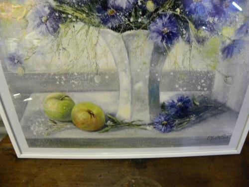 prent paarse bloemen in vaas, Ophalen of Verzenden, 'T Olde Gre-j, Info@toldegrej.nl, Endepoelstraat 20f Didam