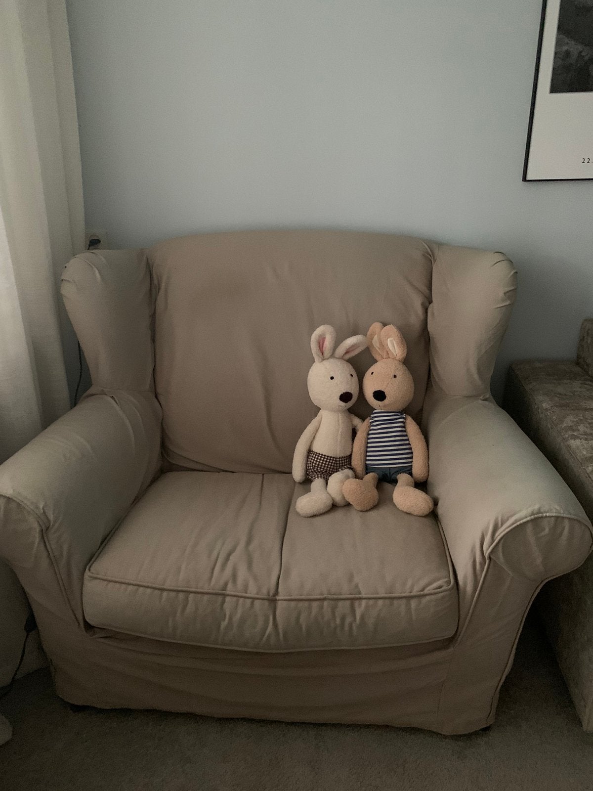 Hoes Riviera Maison loveseat!, Ophalen, Gebruikt, Tweepersoons, 75 tot 100 cm