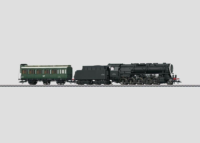 Märklin 37887 – Zware Stoomlocomotief 150 X SNCF + Rijtuig, Hobby en Vrije tijd, Modeltreinen | H0, Ophalen, Wisselstroom, Märklin