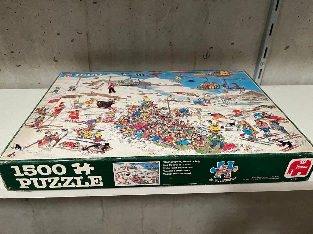 Diverse Jan Van Haasteren puzzels (1500 stukjes, zie beschr), Ophalen of Verzenden, 500 t/m 1500 stukjes, Gebruikt, Legpuzzel