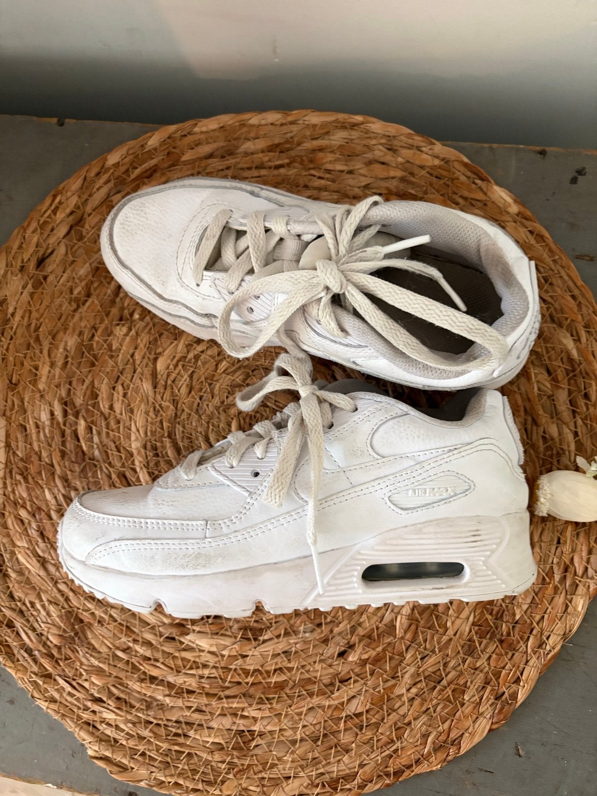 Nike Air Max 90 sneakers - Wit - Maat 35, Ophalen of Verzenden, Gebruikt, Jongen of Meisje, Sportschoenen