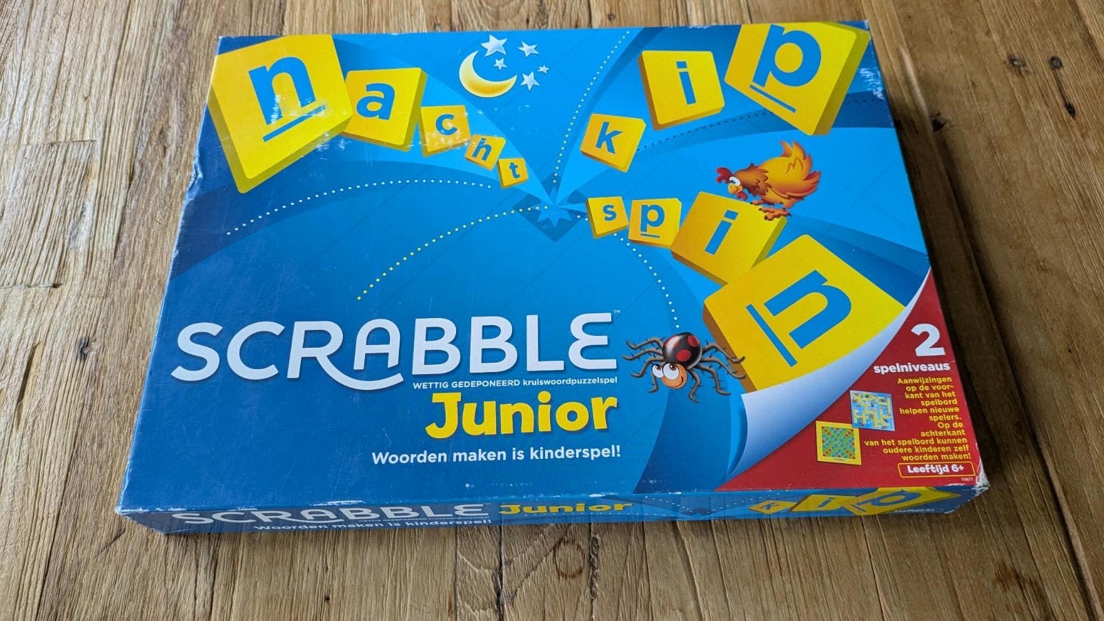 Scrabble Junior - Woorden maken is kinderspel!, Een of twee spelers, Ophalen of Verzenden, Zo goed als nieuw, Hasbro