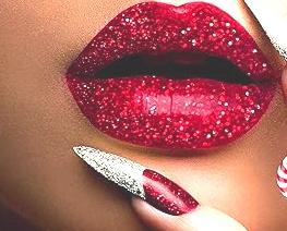 glitter rood goth punk rock vamp MUA cosplay rave carneval, Nieuw, Make-up, Rood, Verzenden