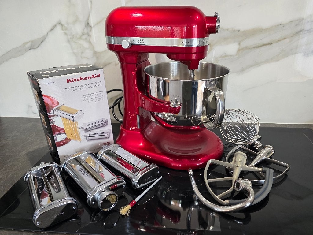 KitchenAid 5KSM7580XECA 6,6L Keizerrood + 3 delige pastaset, Witgoed en Apparatuur, Ophalen, 4 liter of meer, 3 snelheden of meer