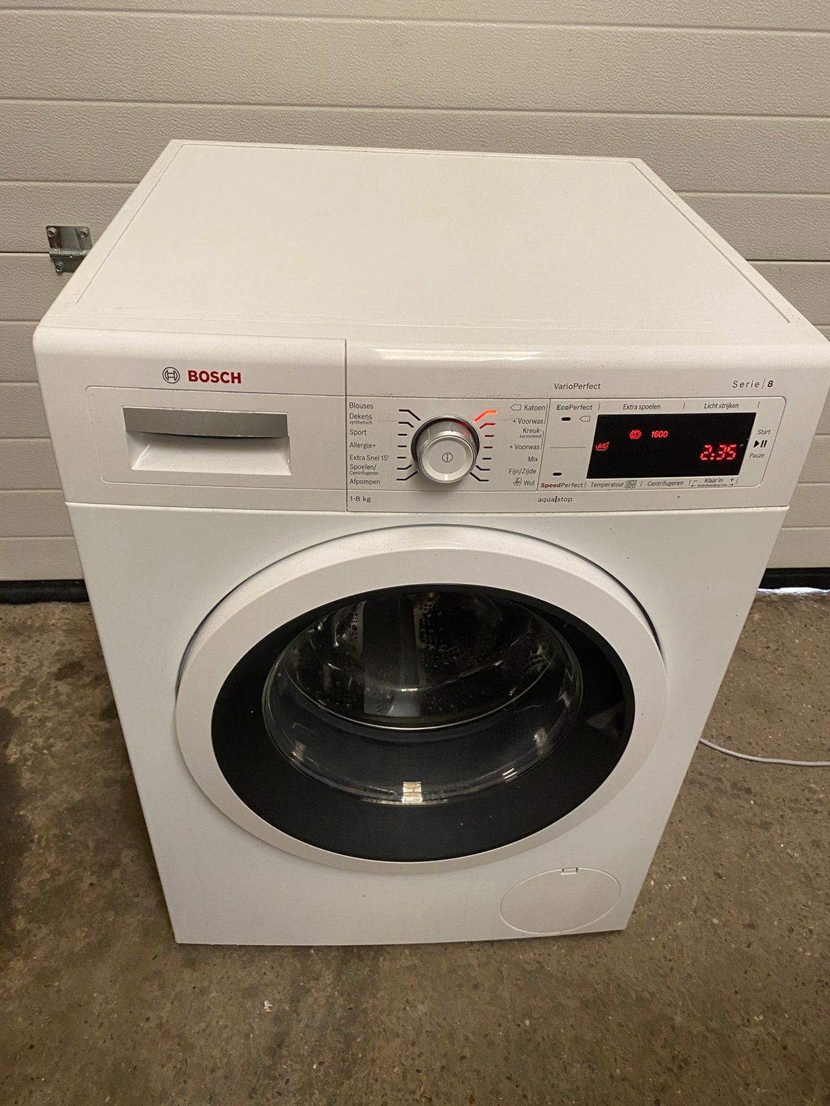 Mooie Bosch wasmachine , 8 kilo , A+++, Ophalen of Verzenden, Zo goed als nieuw, 1600 toeren of meer, Minder dan 85 cm
