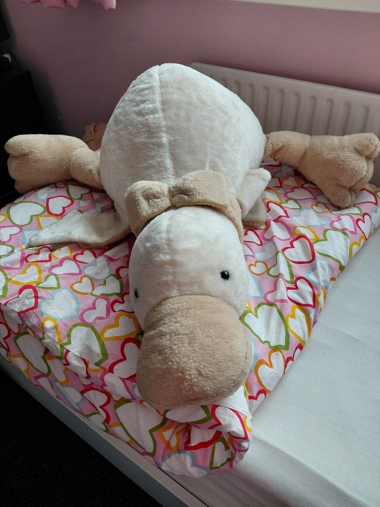 Grote eendenknuffel, Ophalen, Zo goed als nieuw, Eend, Groot (groter dan 80 cm)