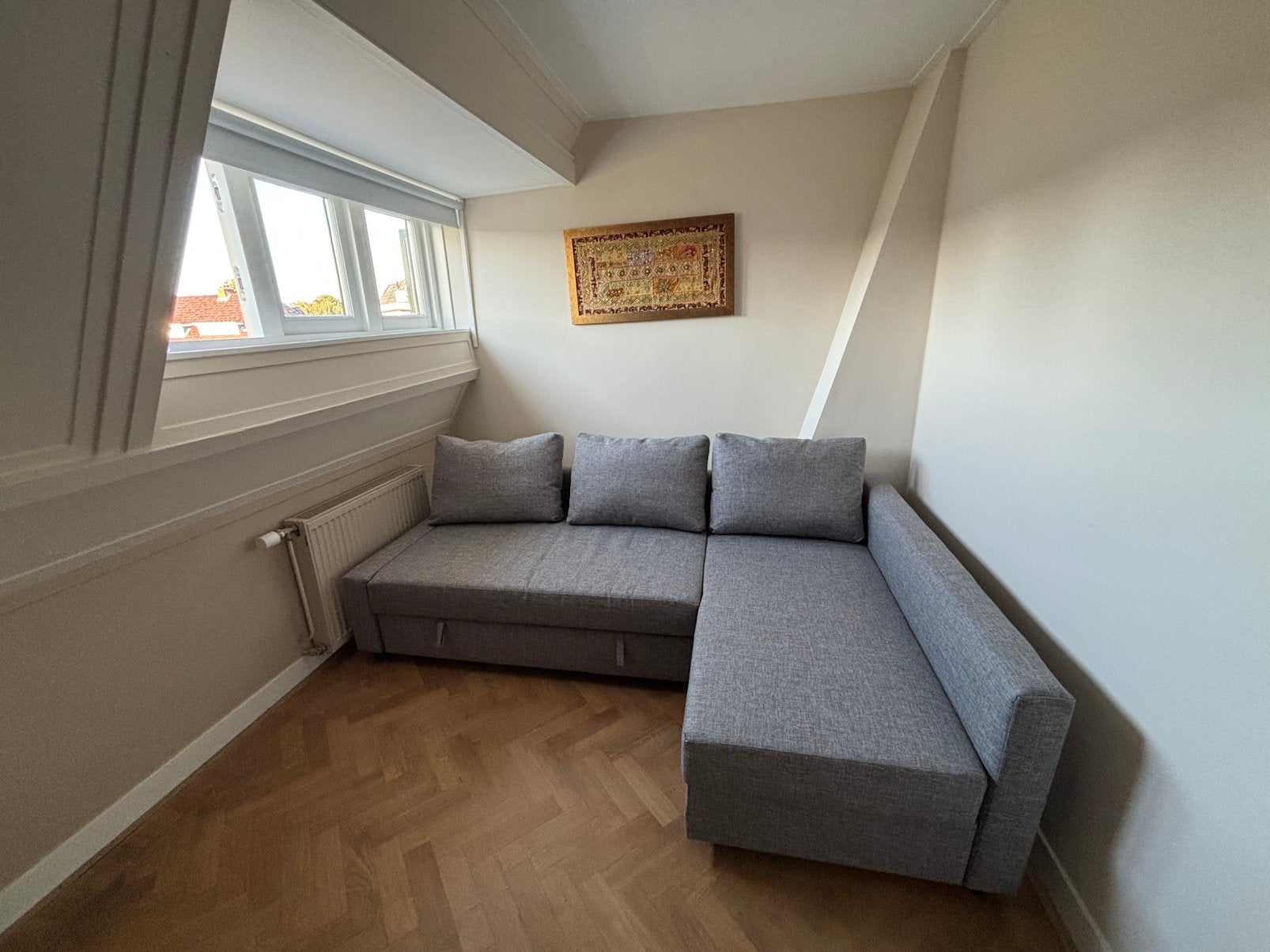 Ikea slaapbank model friheten lichtgrijs NIEUW, 200 cm, Grijs, Nieuw, Tweepersoons