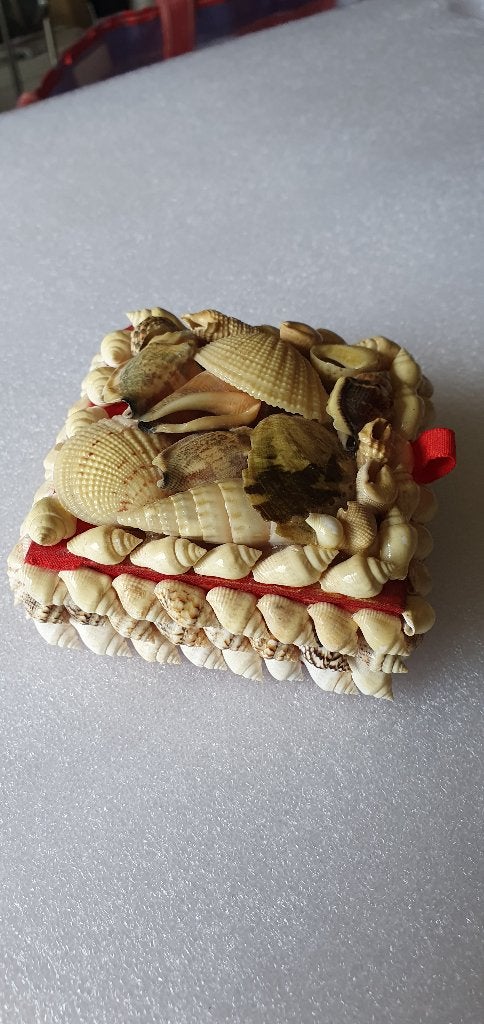 Vinted bijouterie doosje met schelpjes., Ophalen of Verzenden