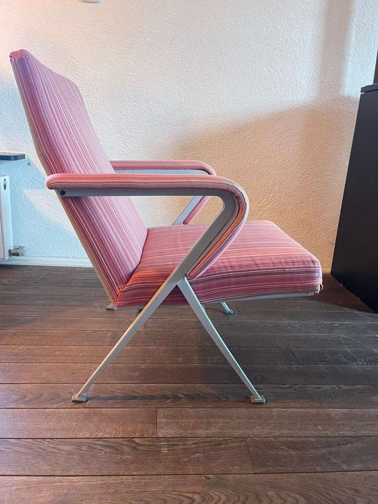 Vintage design fauteuil Friso Kramer Repose, Ophalen, Gebruikt, 75 tot 100 cm, Stof