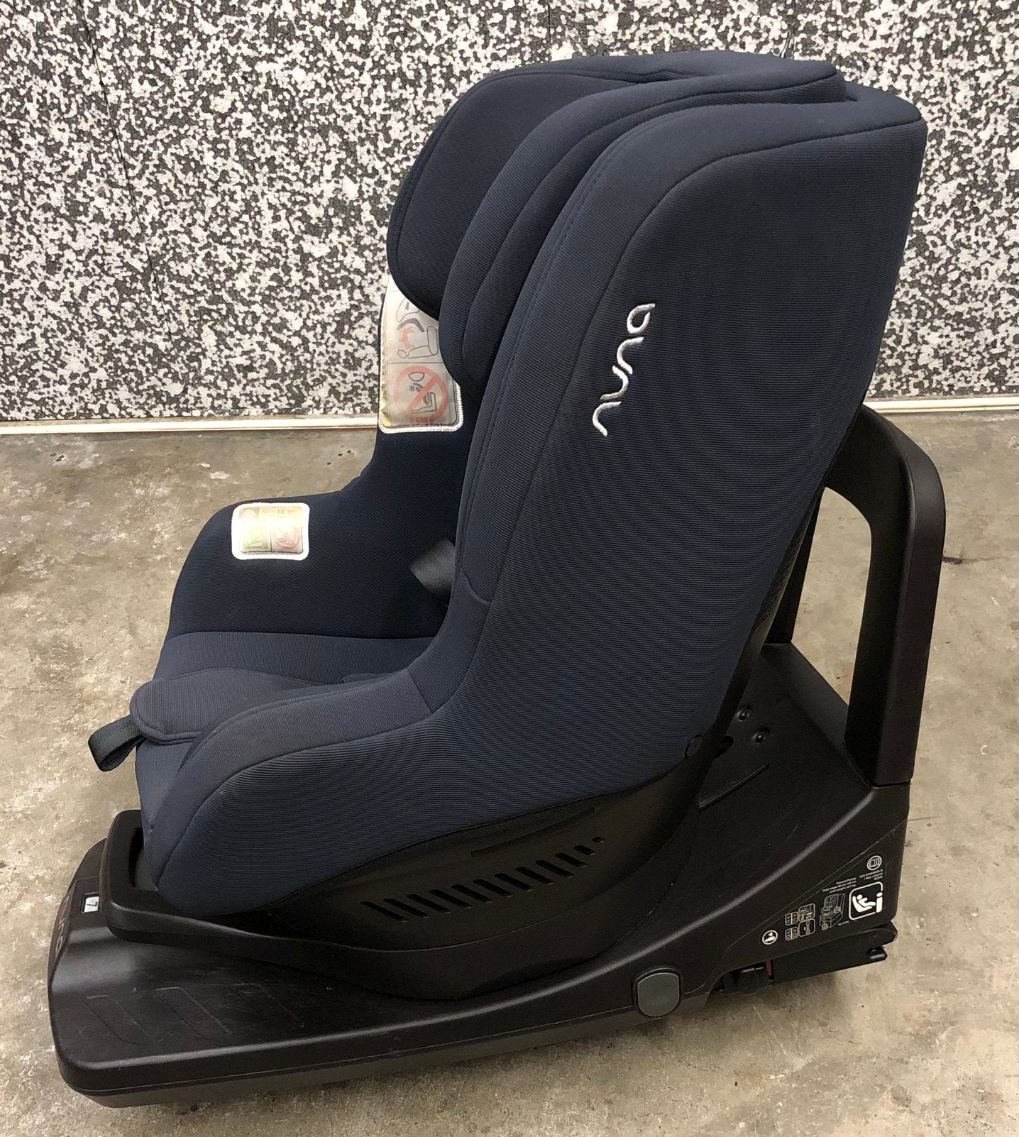 Nuna Prym i-Size Autostoel - Caviar 360 graden draaibaar, Kinderen en Baby's, Autostoeltjes, Gebruikt, 0 t/m 18 kg, Verstelbare rugleuning