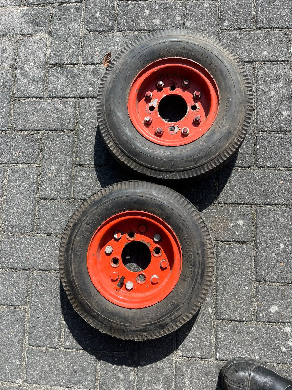 8 inch wielen bandje nog in goede staat, Auto diversen, Ophalen, Zo goed als nieuw