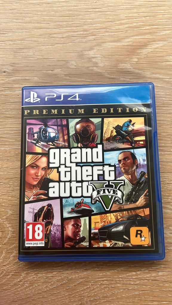GTA Premium Edition PS4, Spelcomputers en Games, Games | Sony PlayStation 4, Avontuur en Actie, Online, Gebruikt, Vanaf 18 jaar