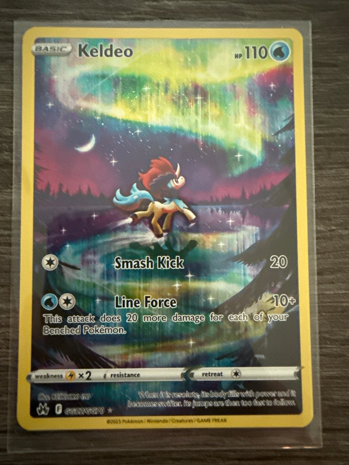 Pokémon Kaart Keldeo (Basic) - Full Art, Hobby en Vrije tijd, Verzamelkaartspellen | Pokémon, Zo goed als nieuw, Losse kaart, Ophalen of Verzenden