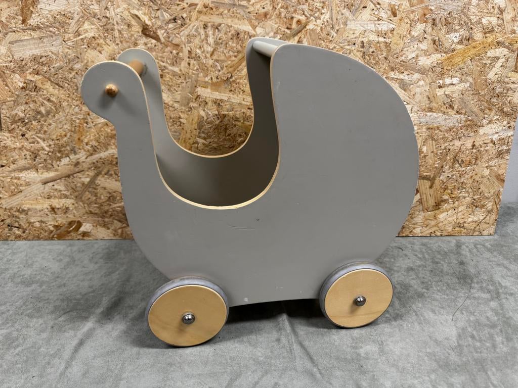 Sebra Houten Poppenwagen Grijs - Scandinavisch Design - ReK4, Ophalen of Verzenden, Zo goed als nieuw, X, X