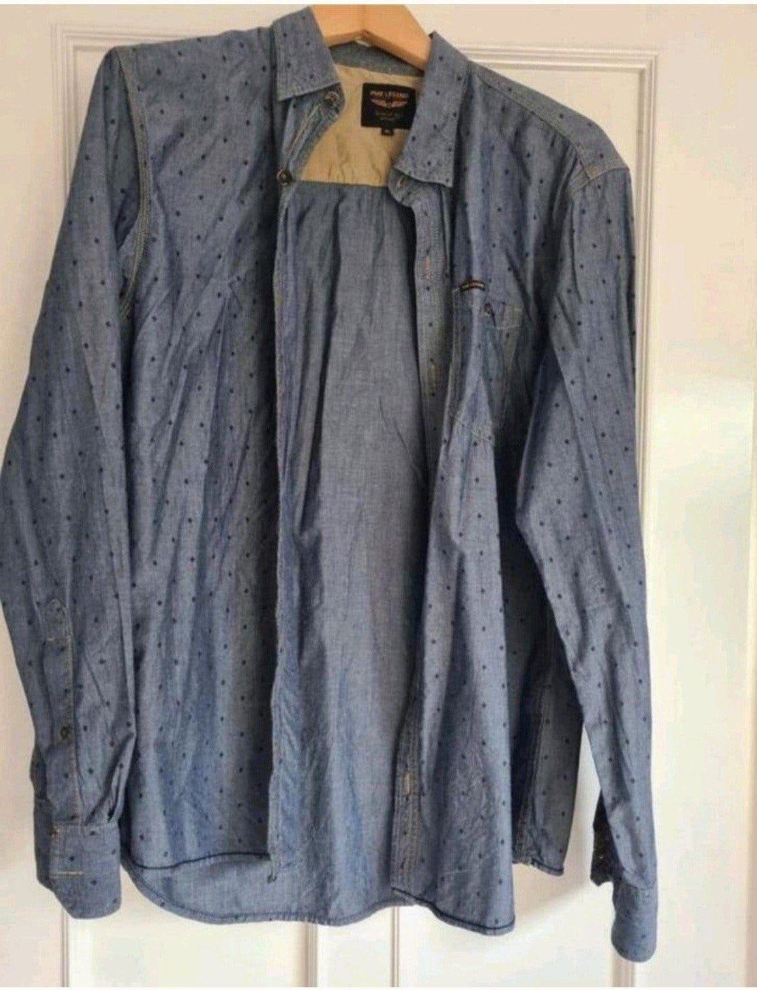 Blouse PME maat XL blauw/grijs, Meerkleurig, Ophalen of Verzenden, Zo goed als nieuw, PME Legend