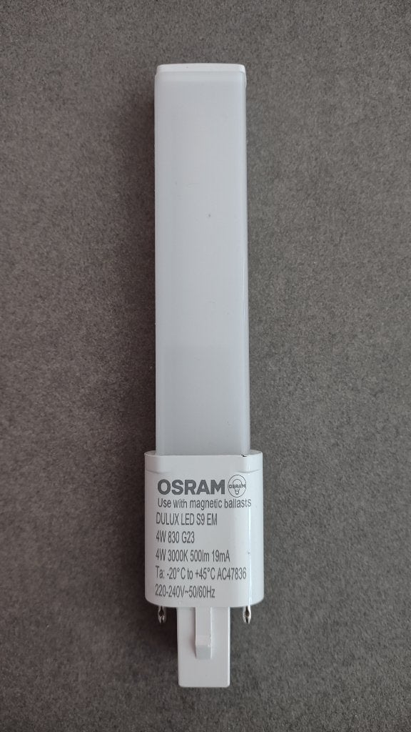 Osram Dulux Led S9 EM 4W 830 G23, Led-lamp, Gebruikt, Osram, Overige fittingen