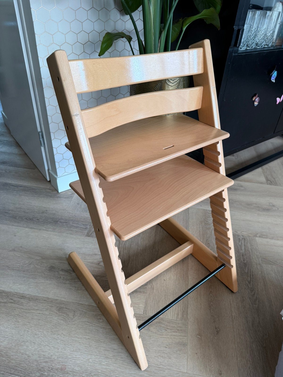 IZGS Stokke Tripp Trapp Naturel beuken Nieuw model hout, Ophalen, Meegroeistoel