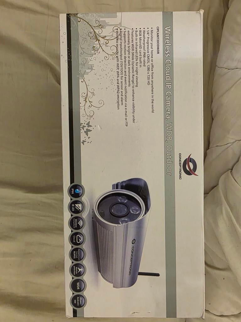 Conceptronic Wireless Cloud IP Camera WDR Outdoor, Ophalen of Verzenden, Nieuw
