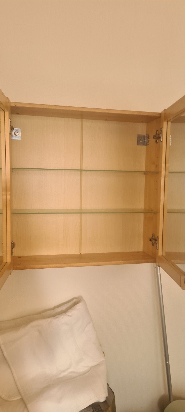 Houten medicijnkastje met spiegeldeur, Huis en Inrichting, Ophalen, 50 tot 100 cm, Minder dan 25 cm, Minder dan 100 cm
