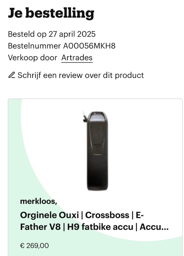 V8 fatbike accu - E-Father H9, Ophalen, Nieuw