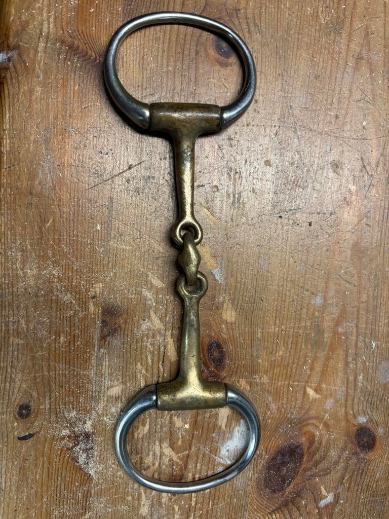 Dubbel gebroken bit 13,5 cm, Ophalen, Zo goed als nieuw, Dressuur