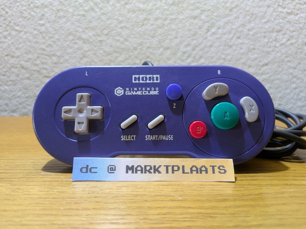 HORI GameCube Controller -  SNES stijl - ZGAN, Ophalen of Verzenden, Zo goed als nieuw, Paars, Met 1 controller