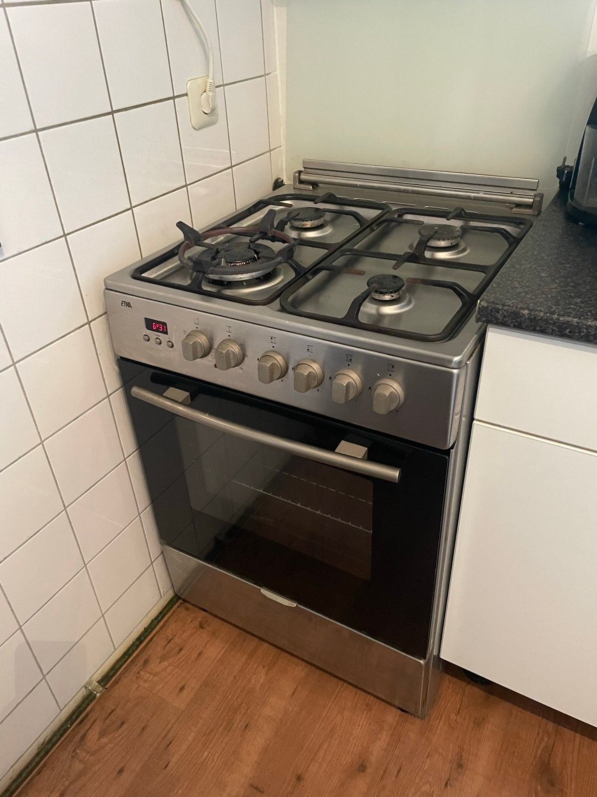 ETNA Vrijstaand Gasfornuis met Oven - Gebruikt, Witgoed en Apparatuur, Ophalen, Gebruikt, 60 cm of meer, 4 kookzones