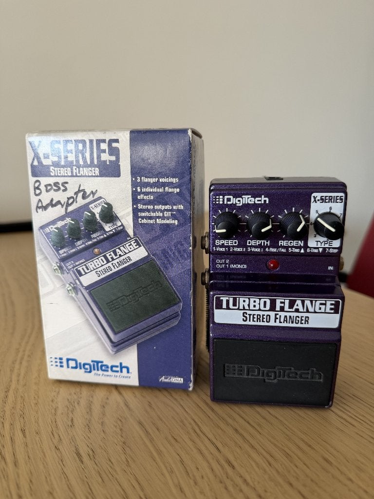 DigiTech Turbo Flange Stereo Flanger pedaal / effect  gitaar, Ophalen of Verzenden, Zo goed als nieuw, Overige typen