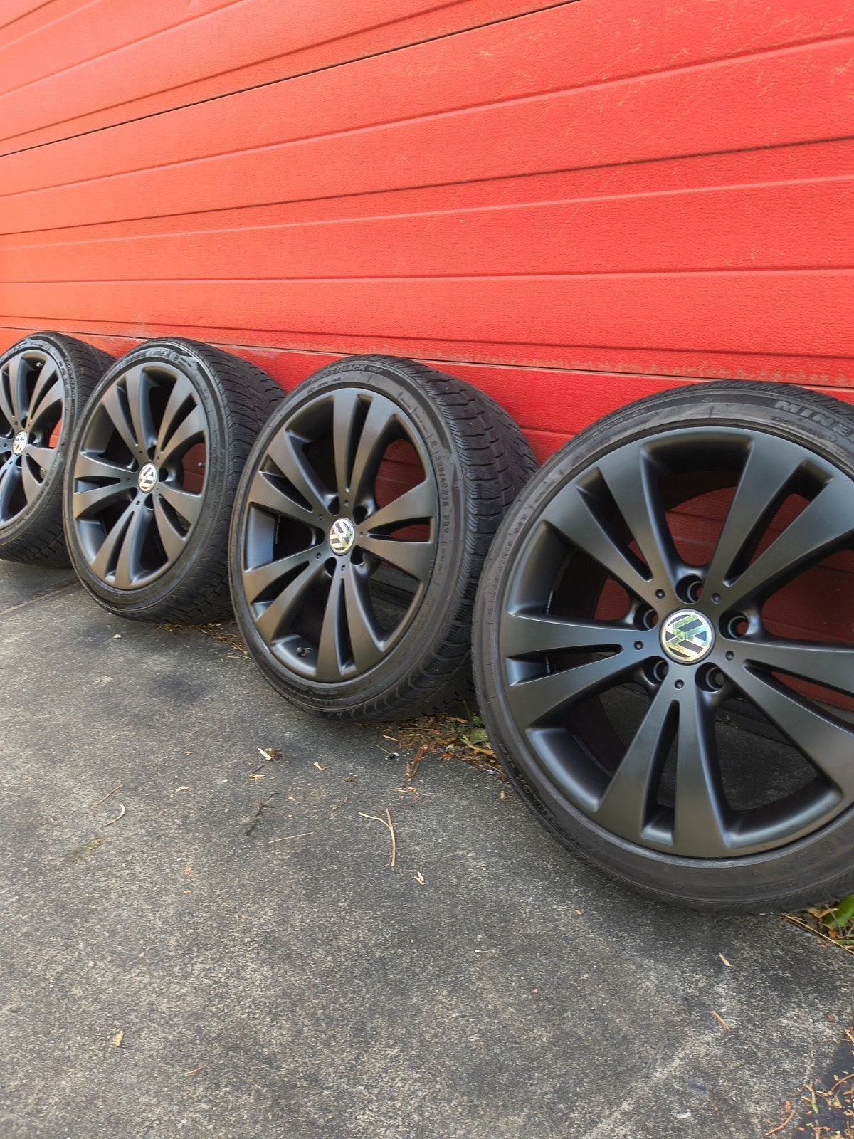 Vw velgen 18 inch 5x112 Chicago golf velgen gti gtd caddy r, Ophalen, 18 inch, Gebruikt, Banden en Velgen