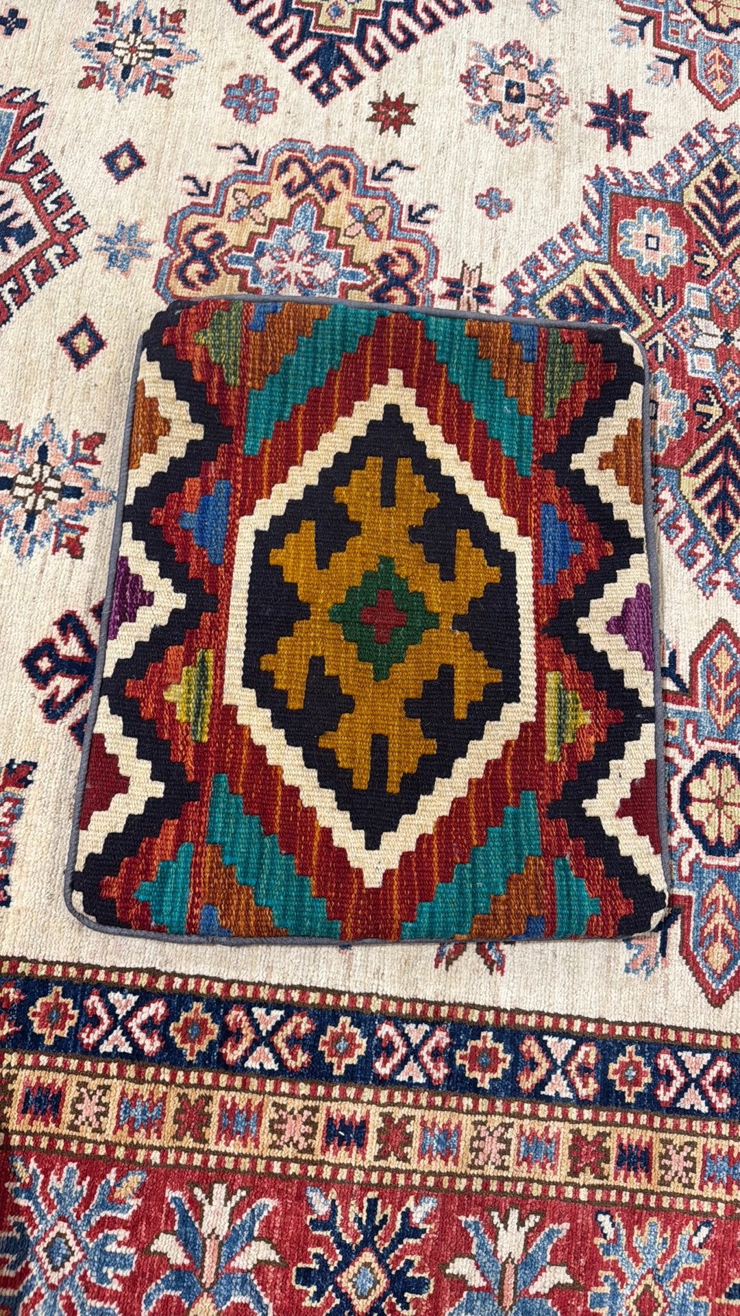Vintage Perzische-Kleurrijk & authentiek, 50 tot 100 cm, Perzisch/Oosters, Zo goed als nieuw, Rechthoekig