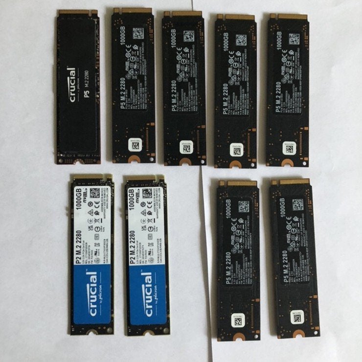 Crucial P5 NVMe SSD 1TB, Computers en Software, Harde schijven, Ophalen, Intern, Gebruikt, SSD