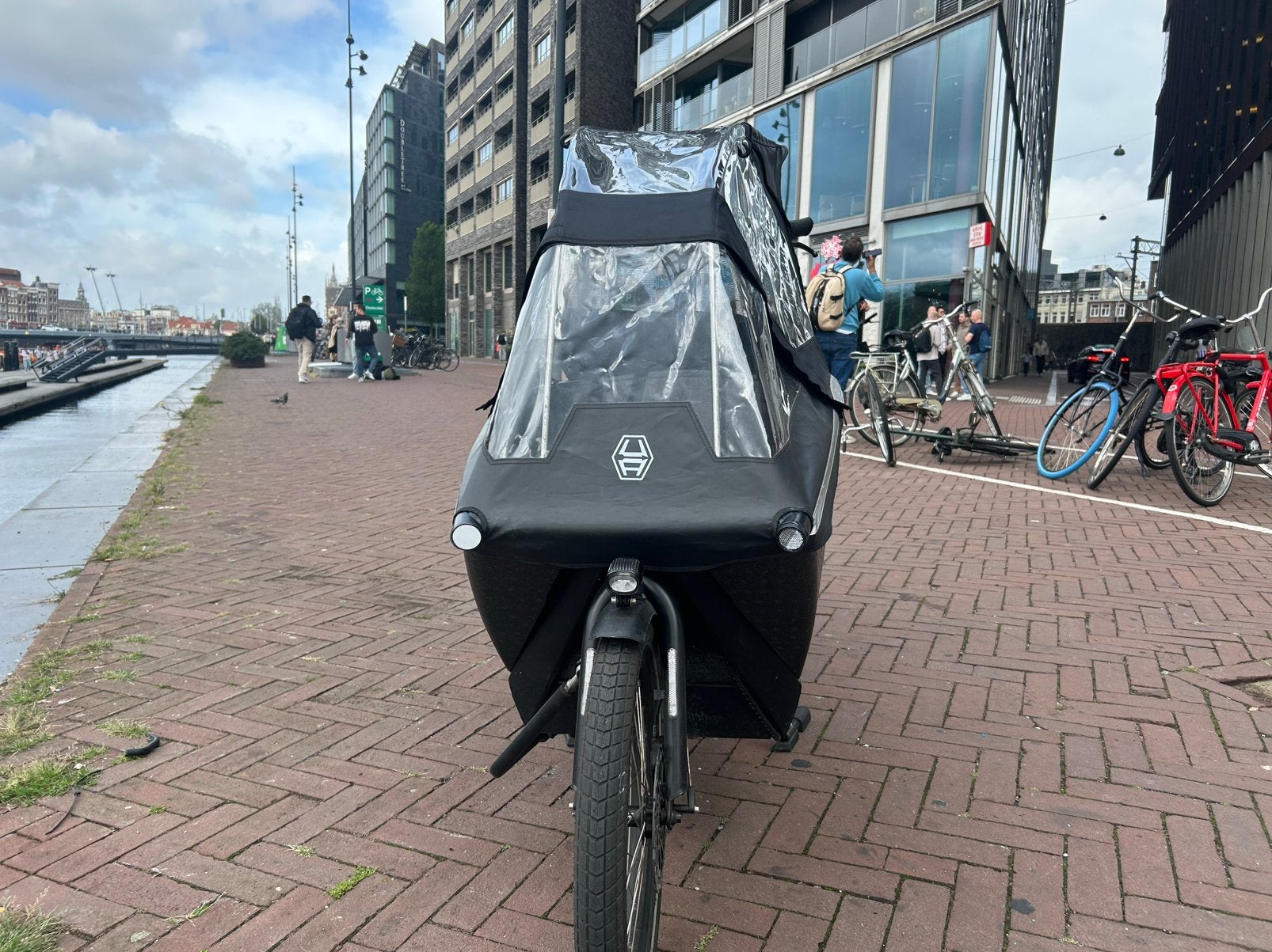 Urban Arrow Family Zwart  | 2 Accu’s | Recent Servicebeurt, Fietsen en Brommers, Ophalen of Verzenden, Zo goed als nieuw, Schijfrem