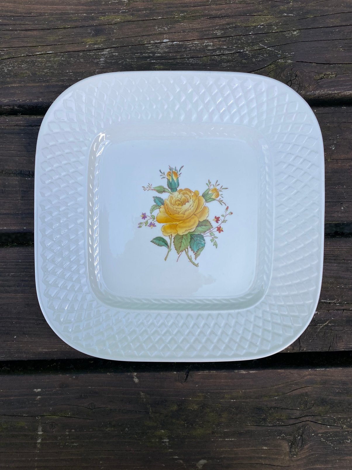 Spode Billingsley Rose geel, Overige merken, Ophalen of Verzenden, Overige stijlen, Schaal of Schalen