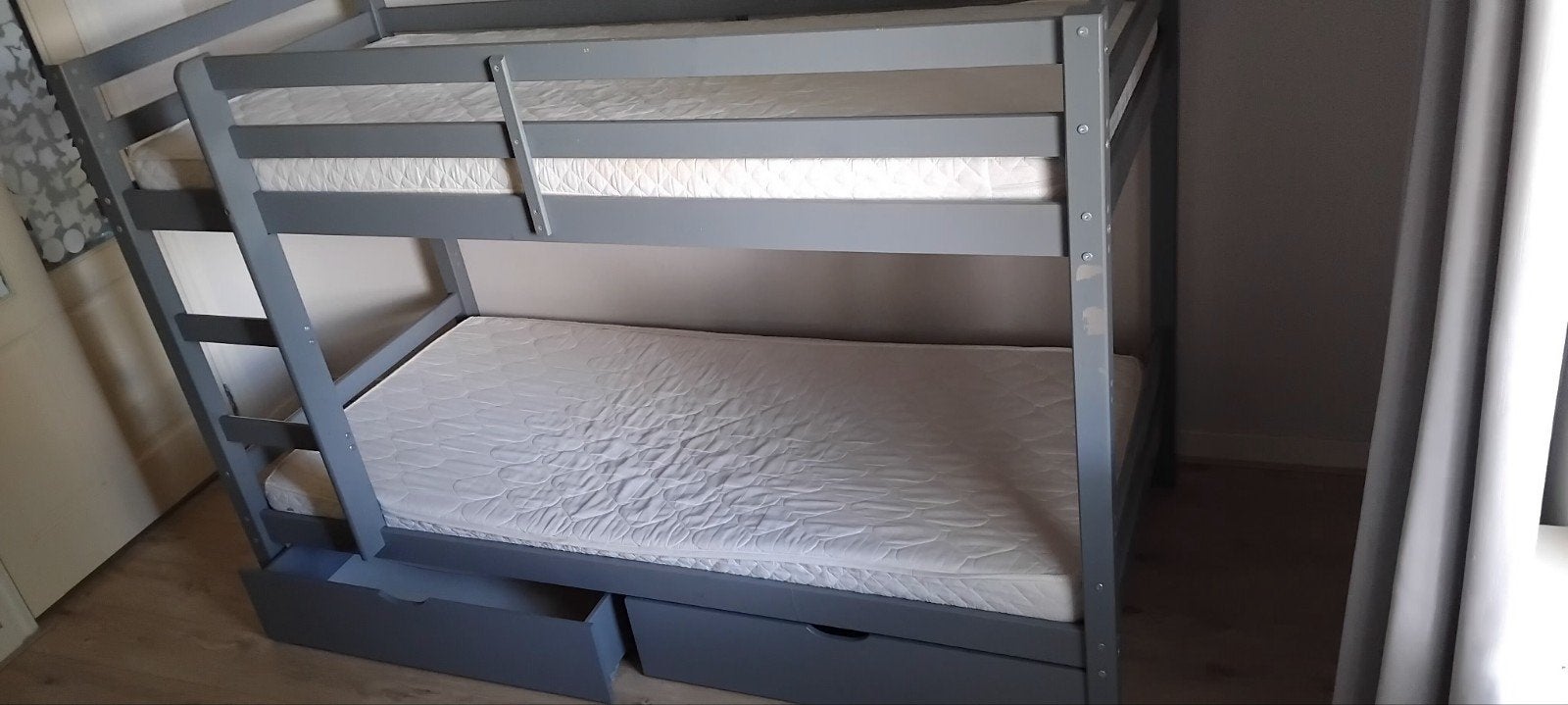 stapelbed, Huis en Inrichting, Slaapkamer | Stapelbedden en Hoogslapers, Ophalen, 210 cm, Tweepersoons, Minder dan 160 cm