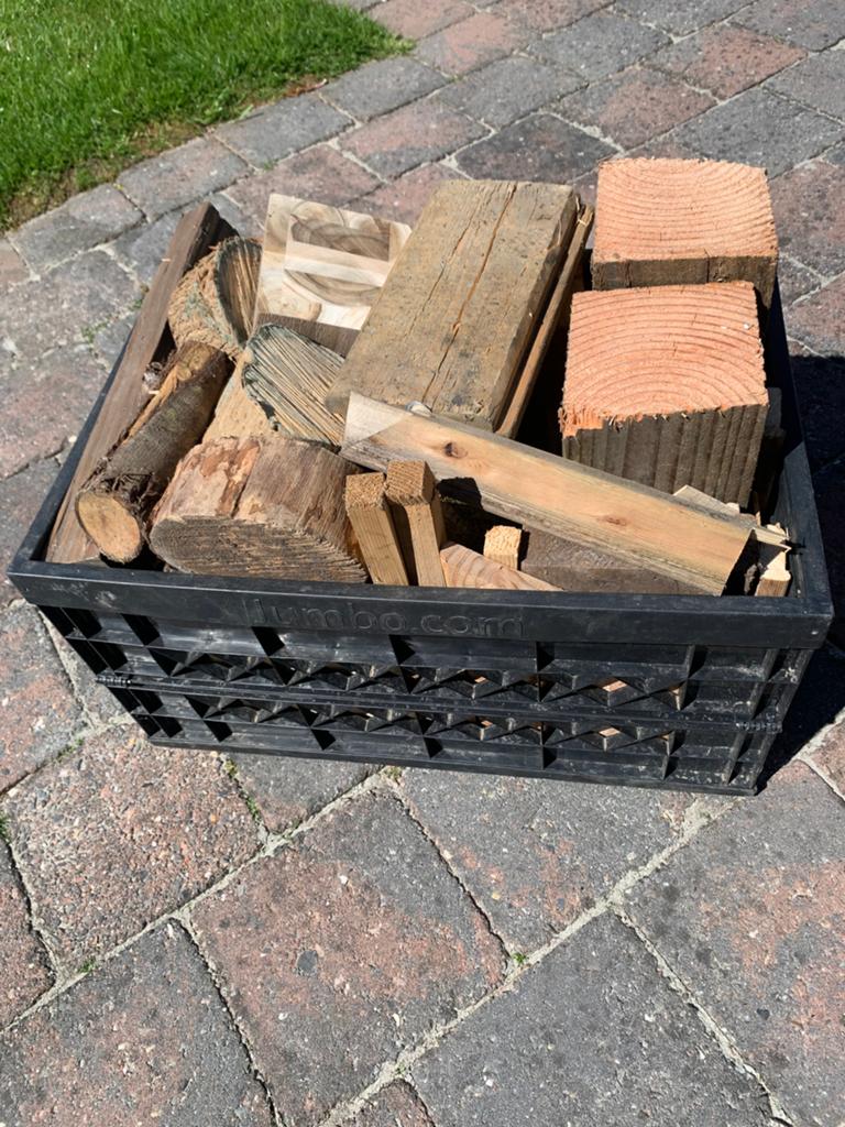 Krat openhaardhout, Tuin en Terras, Haardhout, Minder dan 3 m³, Ophalen