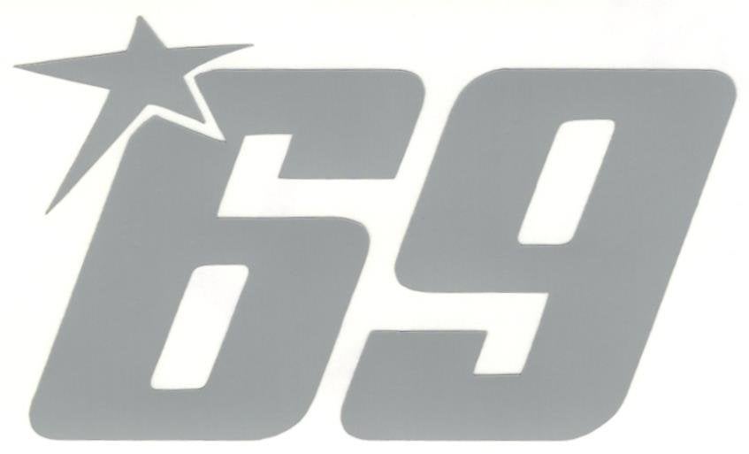 Nicky Hayden 69 MotoGP sticker #4, Verzenden