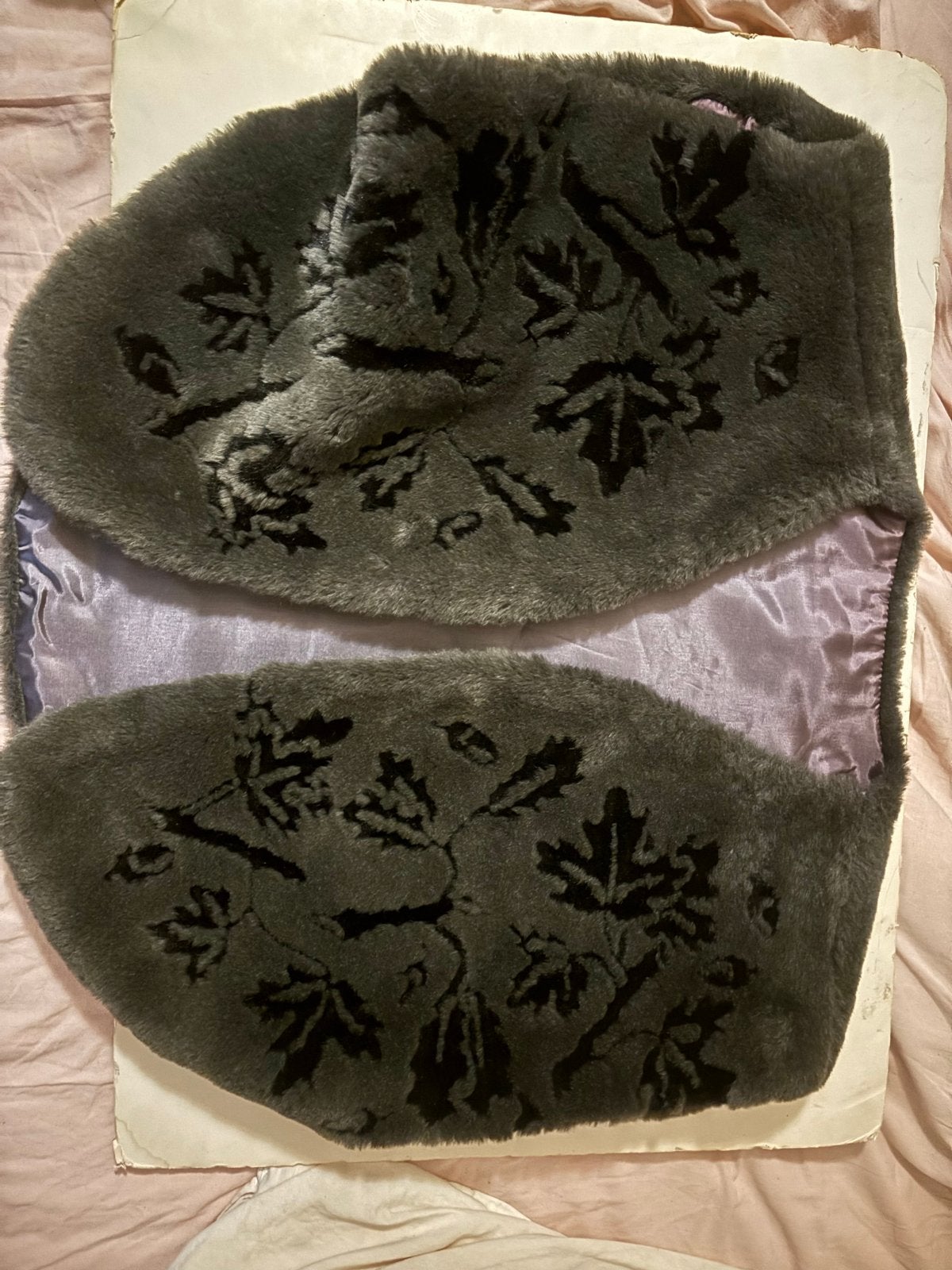 Vintage Faux Fur Stola met Bladmotief one size, Kleding | Dames, Ophalen of Verzenden, Nieuw