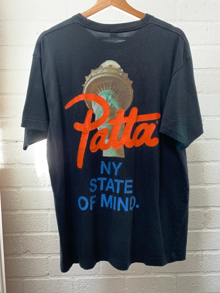 Patta Amsterdam NY shirt maat L, Kleding | Heren, T-shirts, Ophalen of Verzenden, Gedragen, Maat 52/54 (L), Zwart