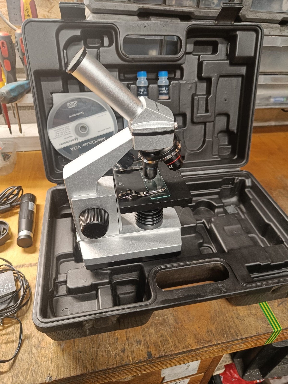 MICROSCOOPSET BRESSER, COMPLEET INCL KOFFER EN SPLINTERNIEUW, Ophalen, Nieuw