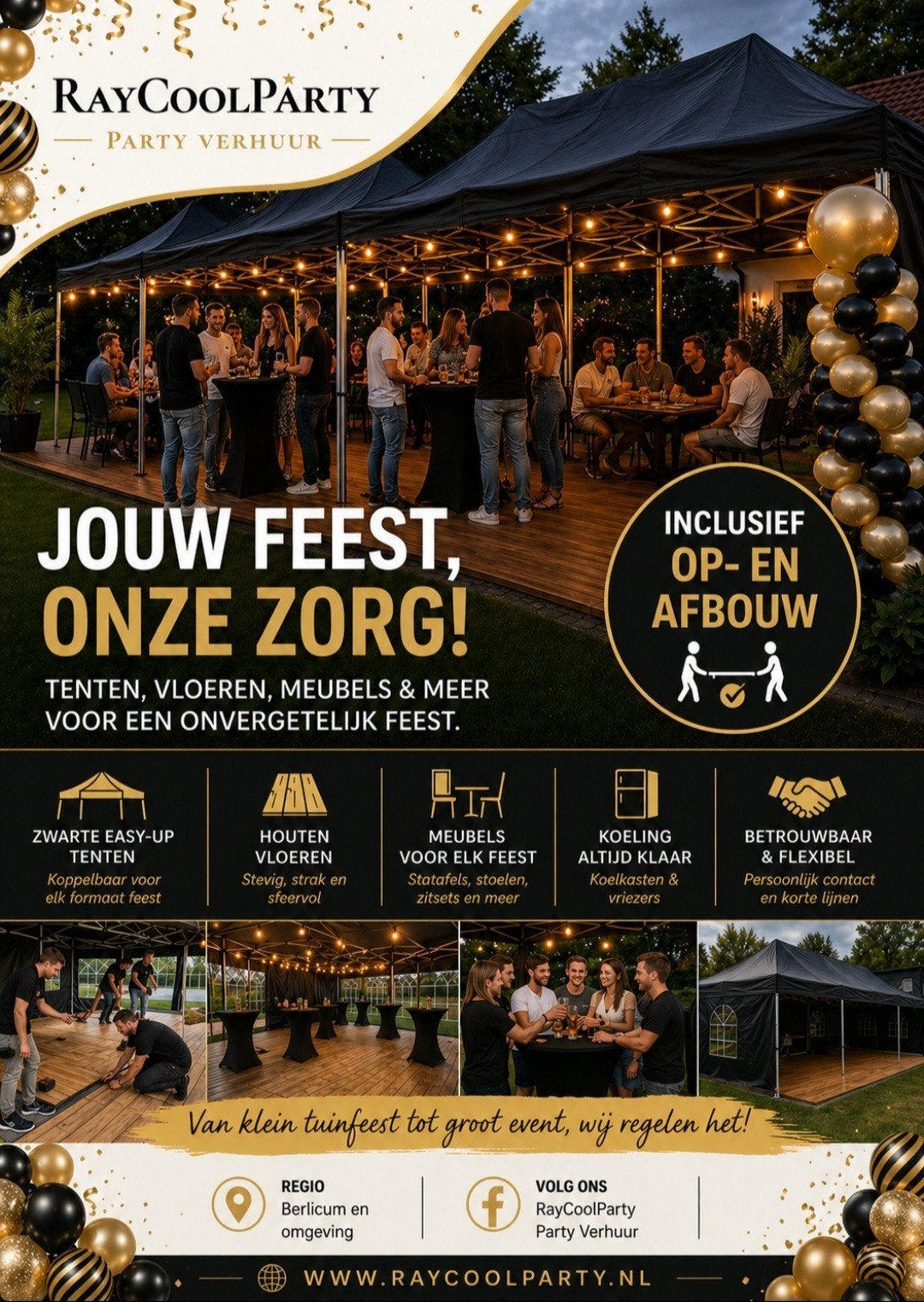 FEESTPAKKET/TUINFEEST TE HUUR, Ophalen of Verzenden, Overige